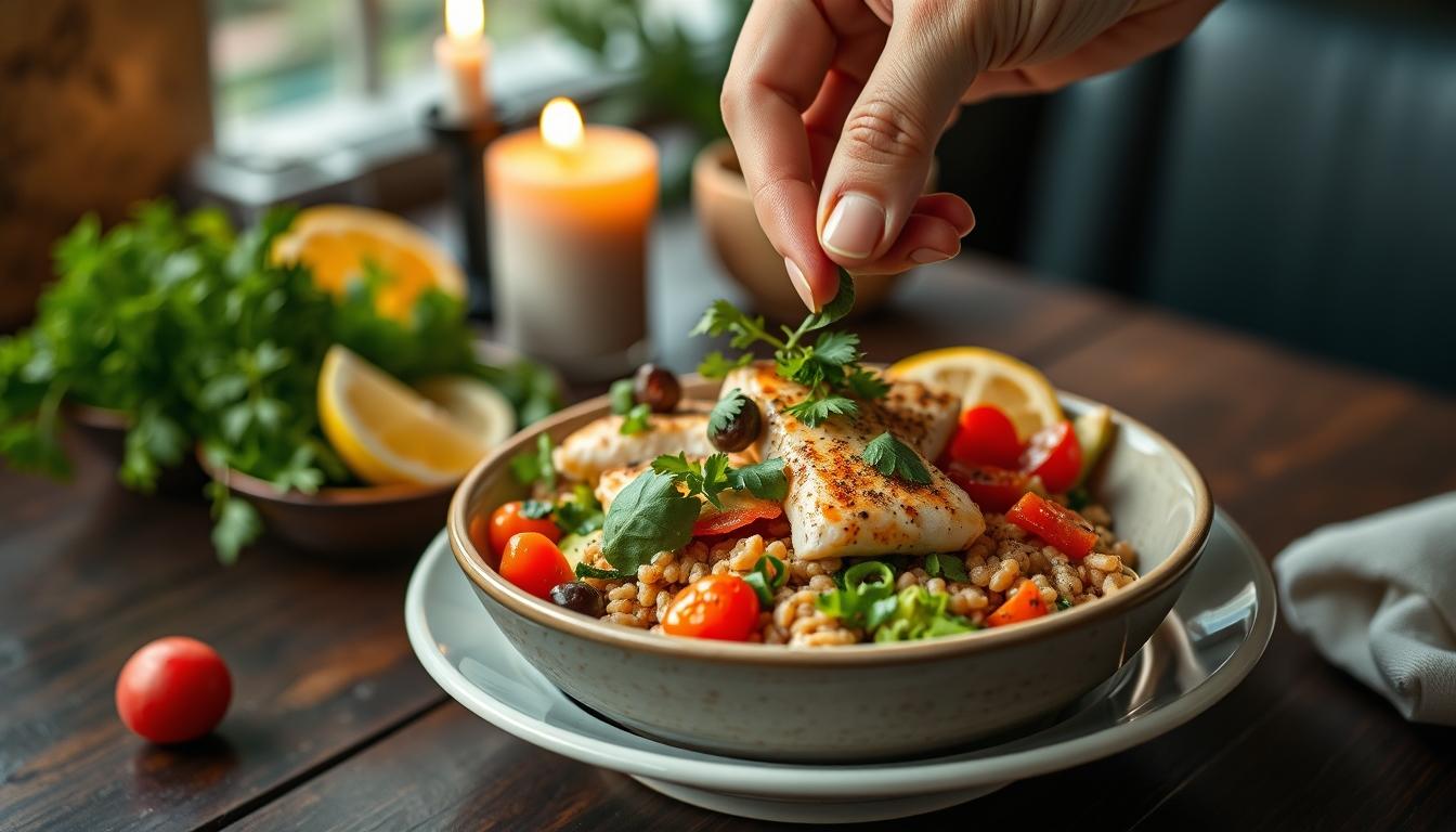 Comforting family dinner served at home